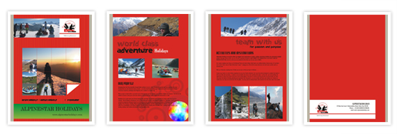 Brochure of Alpinestar Holidays, Rishikesh, Uttarakhand, India